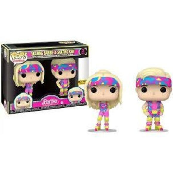 Funko Pop! The Barbie Movie Skating Ken & Barbie Set Of 2 Figurines New - Picture 1 of 6